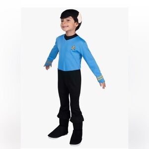 NWT SIZE 3T-4T Star Trek Spock Toddler Costume - Blue & Black